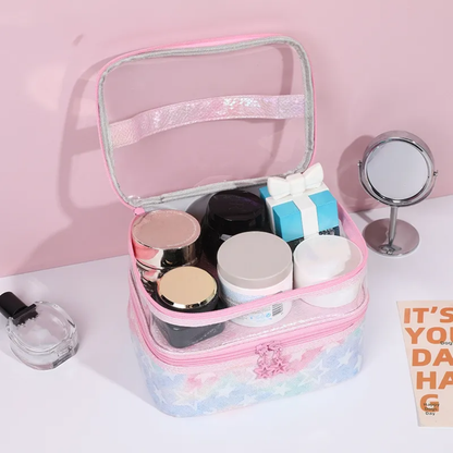 Cute Pink Makeup Travel Bag