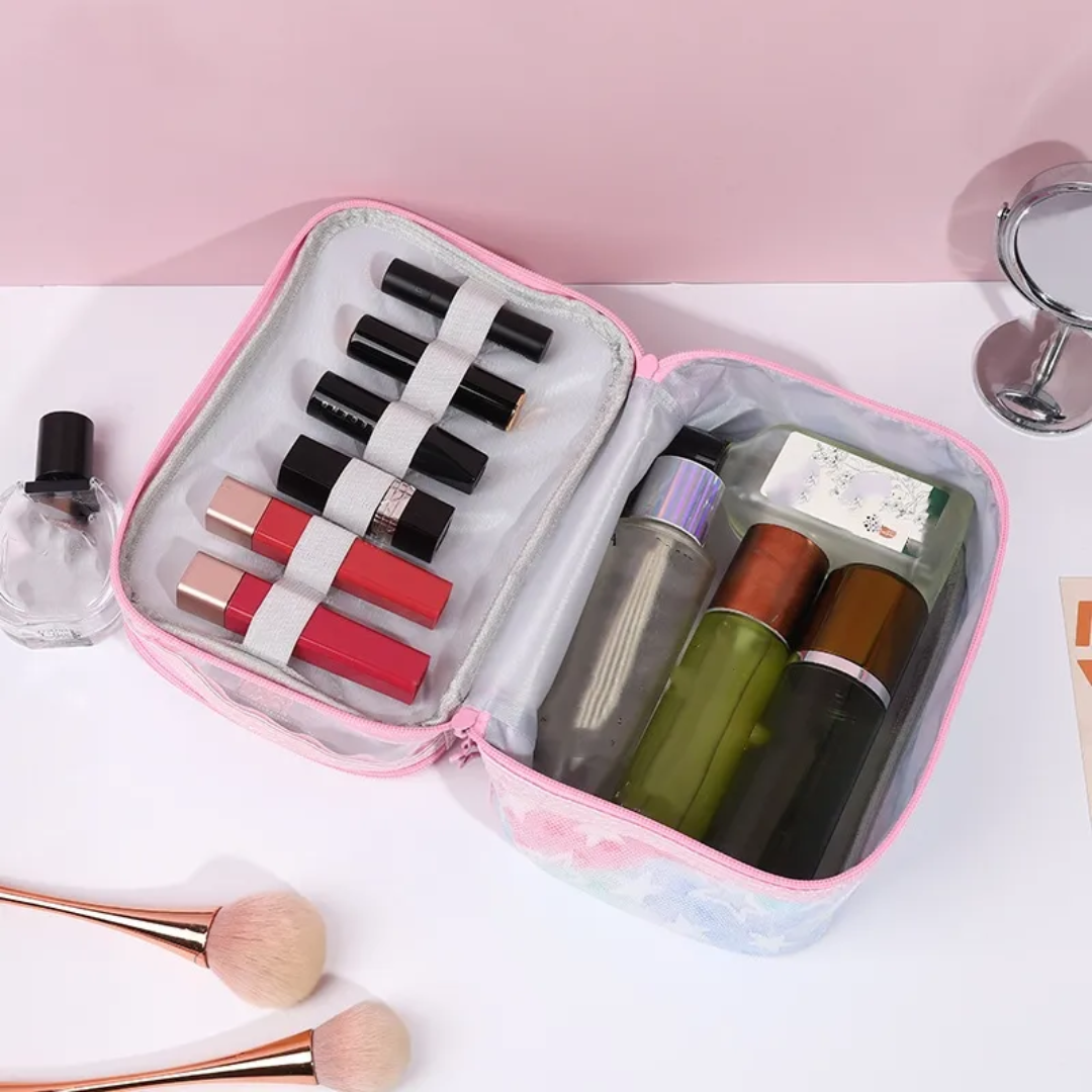 Cute Pink Makeup Travel Bag